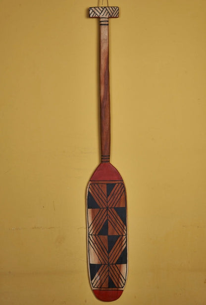 Remo Decorativo de Madeira Kamayurá